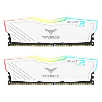 Памет за настолен компютър T-Force DELTA RGB - DDR4 - kit - 16 GB: 2 x 8 GB - DIMM 288-pin - 3600 MHz / PC4-28800 - unbuffered