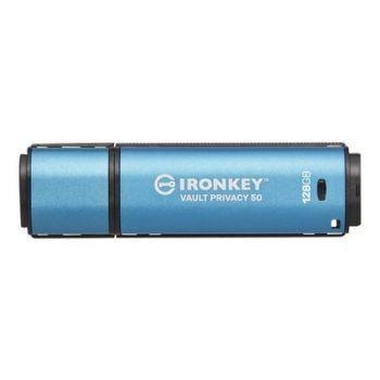 USB Флаш памет Kingston USB-Stick IronKey Vault - USB 3.2 Gen 1 (3.1 Gen 1) - 128 GB - Blue