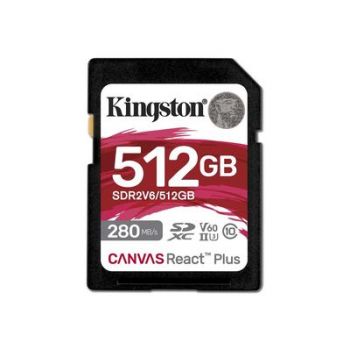 Карта памет Kingston Canvas React Plus - flash memory card - 512 GB - SDXC UHS-II