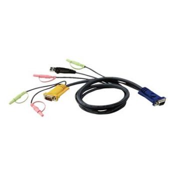 Мрежов комутатор ATEN 2L-5302U - keyboard / video / mouse / audio cable - 1.83 m
