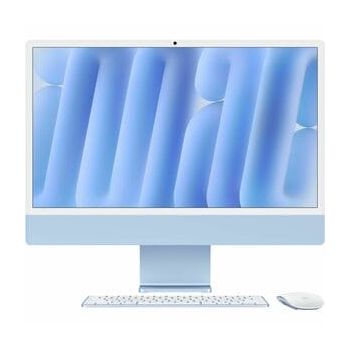 Настолен компютър All-in-One APPLE IMAC 24, Apple M4, 512 GB SSD MacOS Sequoia, Blue