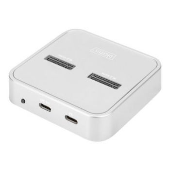 Докинг станция DIGITUS - SSD docking station - M.2 Card (PCIe NVMe & SATA) - USB-C 3.2 (Gen 2)