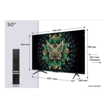 Телевизор Tcl 50C6K 50IN,    Google TV