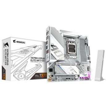 Дънна платка AORUS X870M ELITE WIFI7 ICE - motherboard - micro ATX - Socket AM5 - AMD X870
