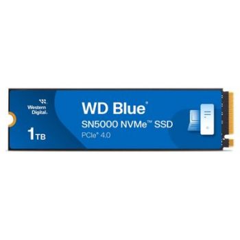 Твърд диск WD SSD Blue SN5000 WDS100T4B0E - 1 TB - M.2 2280 - PCIe 4.0 x4 NVMe