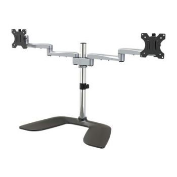 Стойка Dual Monitor Stand, Ergonomic Desktop Monitor Stand for up to 32"  VESA Displays, Free-Standing Articulating Universal Computer Monitor Mount,