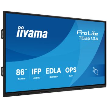 Монитор IIYAMA TE8613A-B2AG 86IN,  8 GB, 128 GB  ARM Mali-G52, Android