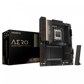 Дънна платка GIGABYTE Mainboard X870E AERO X3D DARK WOOD - ATX - Socket AM5 - AMD X870E