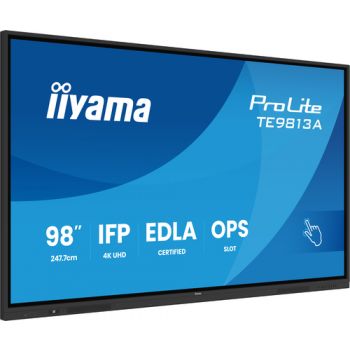 Монитор IIYAMA TE9813A-B2AG 98IN,  8 GB, 128 GB  ARM Mali-G52, Android