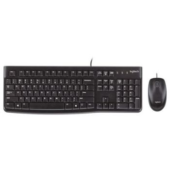 Клавиатура Logitech Keyboard and Mouse Set MK120 - Black