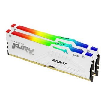 Памет за настолен компютър Kingston FURY Beast RGB - DDR5 - kit - 32 GB: 2 x 16 GB - DIMM 288-pin - 6400 MHz / PC5-51200 - unbuffered