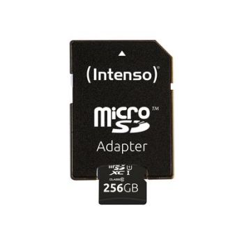 Карта памет Intenso Premium - flash memory card - 256 GB - microSDXC UHS-I