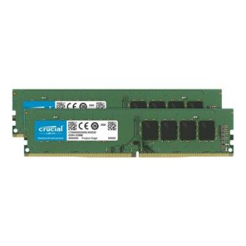 Памет за настолен компютър Crucial - DDR4 - 32 GB: 2 x 16 GB - DIMM 288-pin - unbuffered