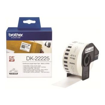 Консуматив за принтер Brother continuous labels DK-22225 - Black on white