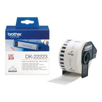 Консуматив за принтер Brother continuous labels DK-22223 - Black on white