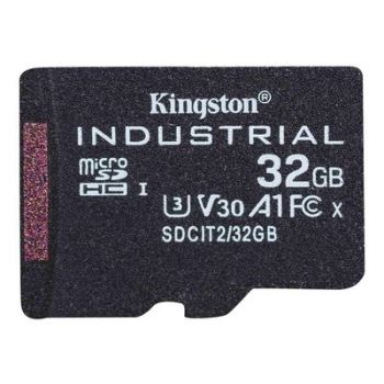Карта памет Kingston Industrial - flash memory card - 32 GB - microSDHC UHS-I