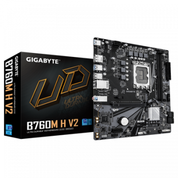 Дънна платка GIGABYTE Mainboard B760M H V2 - Micro ATX - Socket LGA1700 - Intel B760 Express