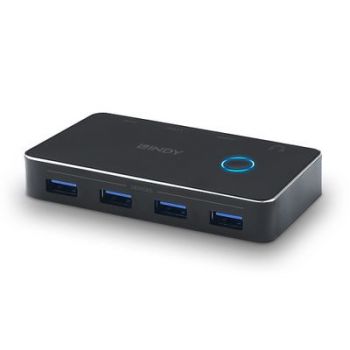 Адаптер Adap Lindy USB 3.0 Sharing Switch 2:4