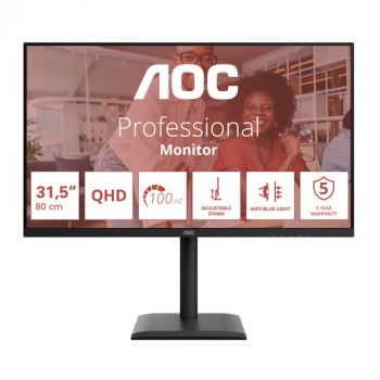 Монитор AOC Q32E4U 31.5IN,    Black