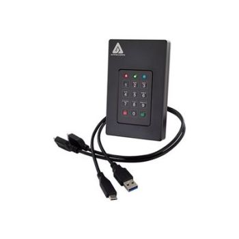 Твърд диск външен Apricorn Aegis Fortress L3 Hard Drive - 4 TB - USB 3.1 - Black