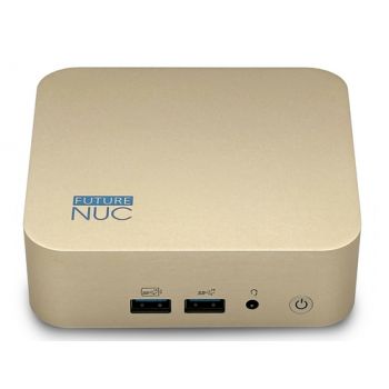 Полуготова система Concept Internat. FUTURE NUC, Intel 12th gen Intel® Core™ i5, 16 GB, 512 GB SSD M.2, Intel Iris Xe Graphics, Windows 11 Pro, Gold Metallic