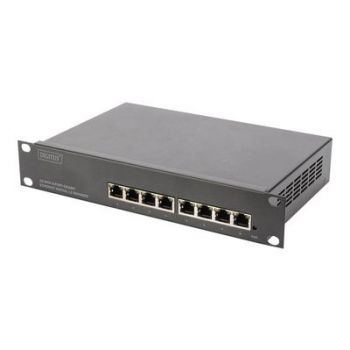 Стойка DIGITUS DN-80117 - switch - 8 ports - managed - rack-mountable