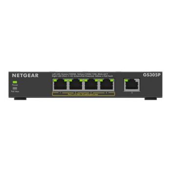 Мрежов суич NETGEAR 300 Series GS305P - Version 3 - switch - SOHO - 5 ports - unmanaged