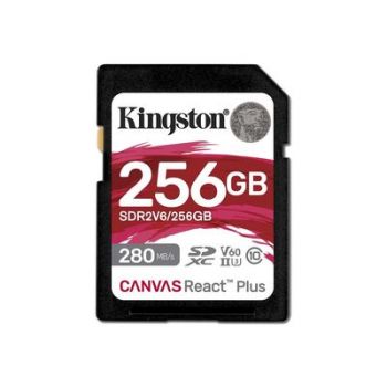 Карта памет Kingston Canvas React Plus - flash memory card - 256 GB - SDXC UHS-II