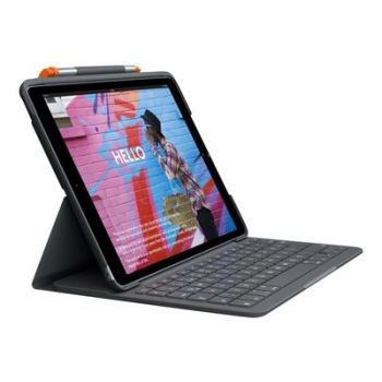 Клавиатура Logitech Keyboard and Folio Case - QWERTZ - Gray