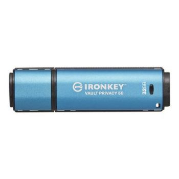 USB Флаш памет Kingston USB-Stick IronKey Vault - USB 3.2 Gen 1 (3.1 Gen 1) - 32 GB - Blue