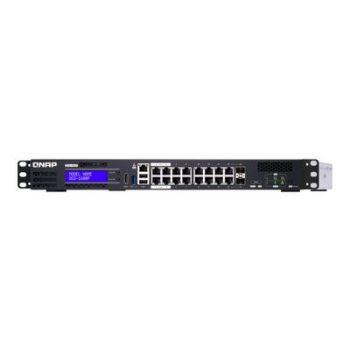 Мрежов суич QNAP QGD-1600P - switch - 16 ports - smart - rack-mountable