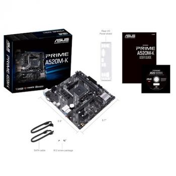 Дънна платка ASUS PRIME A520M-K, AM4, DDR4