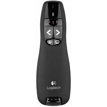 Безжичен презентер Logitech R400 Wireless Laser Presenter, USB приемател