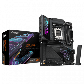 Дънна платка GIGABYTE Mainboard X870E AORUS PRO X3D - ATX - Socket AM5 - AMD X870E
