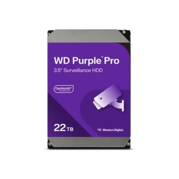 Твърд диск WD Purple Pro WD221PURP - hard drive - 22 TB - surveillance, smart video - SATA 6Gb/s