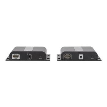 Адаптер DIGITUS Professional DS-55122 4K HDMI Extender via CAT / IP (Set) - video/audio/infrared extender - HDMI