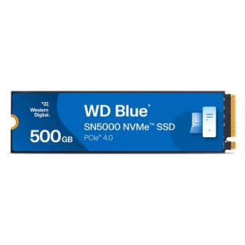 Твърд диск WD SSD Blue SN5000 WDS500G4B0E - 500 GB - M.2 2280 - PCIe 4.0 x4 NVMe