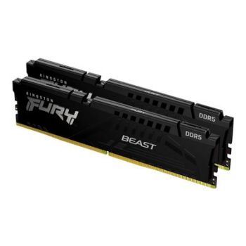 Памет за настолен компютър Kingston RAM FURY Beast - 64 GB (2 x 32 GB Kit) - DDR5 5200 UDIMM CL38