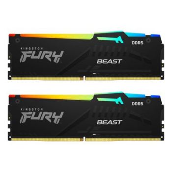 Памет за настолен компютър RAM Kingston D5 6000 16GB C30 FURY Beast RGB K2 EX