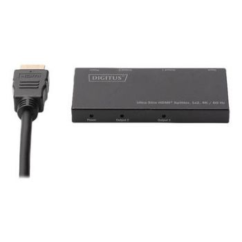 Адаптер DIGITUS Ultra Slim HDMI Splitter DS-45322 - video/audio splitter - 2 ports