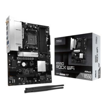Дънна платка ASRock Mainboard B550 Rock WiFi - ATX - Socket AM4 - AMD B550