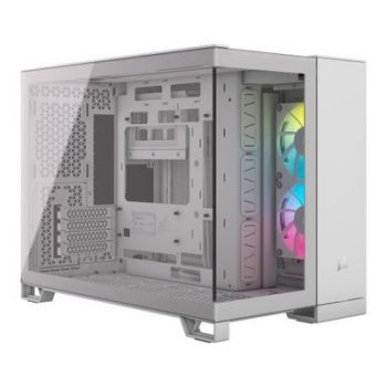 Кутия за компютър Case Corsair iCUE 2500X RGB Midi TG white
