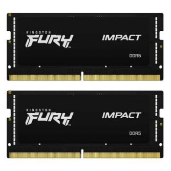 Памет за лаптоп Kingston RAM FURY Impact - 32 GB (2 x 16 GB Kit) - DDR5-6000 SO-DIMM CL38