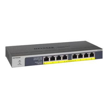 Мрежов суич NETGEAR GS108PP - switch - 8 ports - rack-mountable