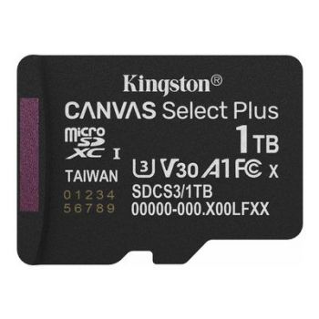 Карта памет Kingston Flash-Card Canvas Select Plus - microSDXC UHS-I - 1 TB