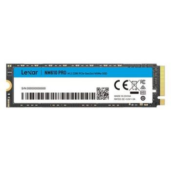 Твърд диск Lexar SSD NM610 PRO - 500 GB - M.2 2280 - PCIe 3.0 x4 NVMe