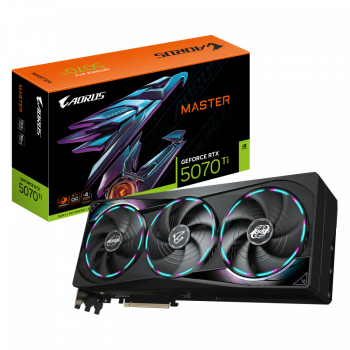 Видео карта Gigabyte Aorus GeForce RTX 5070 TI Master 16GB GDDR7 256 Bit  GV-N507TAORUS M-16GD