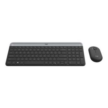 Клавиатура Logitech Keyboard and Mouse Set Slim Wireless Combo MK470 - US Layout - Graphite