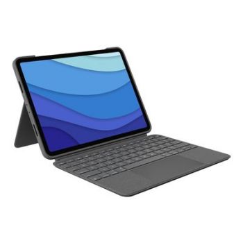 Клавиатура Keyboard Logitech Combo Touch for iPad Pro grey DE