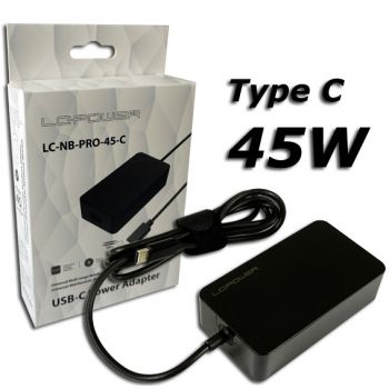 Зарядно за лаптоп LC-Power 45W Type-C (LC-NB-PRO-45-C)